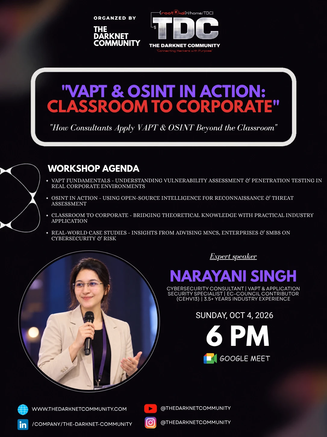 VAPT & OSINT in Action: Classroom to Corporate